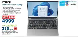 Incredible Connection Proline 14 Intel Core i3 Laptop offer