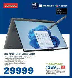 Incredible Connection Lenovo Yoga 7 Intel Core Ultra 7 Laptop offer
