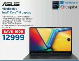 Incredible Connection ASUS Vivobook S Intel Core i5 Laptop offer