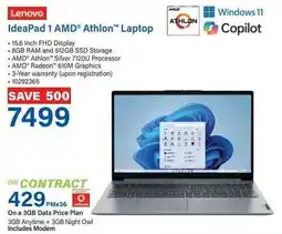 Incredible Connection Lenovo IdeaPad 1 AMD Athlon Laptop offer