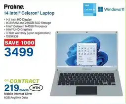 Incredible Connection Proline 14 Intel Celeron Laptop offer