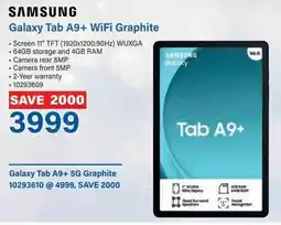 Incredible Connection SAMSUNG Galaxy Tab A9+ WiFi Graphite offer