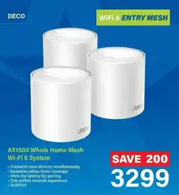 Incredible Connection DECO AX1500 Whole Home Mesh Wi-Fi 6 System offer