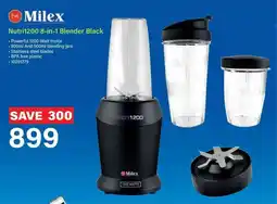 Incredible Connection Milex Nutri1200 8-in-1 Blender Black offer