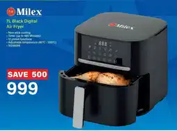 Incredible Connection Milex 7L Black Digital Air Fryer offer