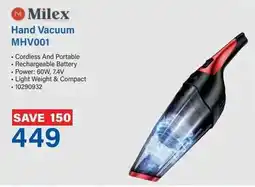 Incredible Connection Milex Hand Vacuum MHV001 offer