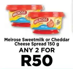 Food Lover's Market Melrose Sweetmilk or Cheddar Cheese Spread 150 g offer