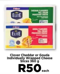 Food Lover's Market Clover Cheddar or Gouda Individually Wrapped Cheese Slices 360 g offer