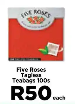 Food Lover's Market Five Roses Tagless Teabags 100s offer