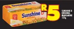 Shoprite SUNSHINE D ORIGINAL MARGARINE 125g offer