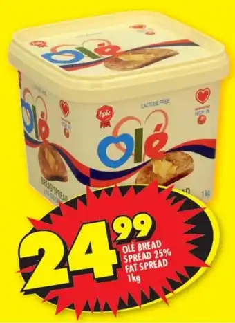 Shoprite OLE BREAD SPREAD 25% FAT SPREAD 1kg offer