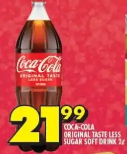 Shoprite COCA-COLA ORIGINAL TASTE LESS SUGAR SOFT DRINK 2L offer