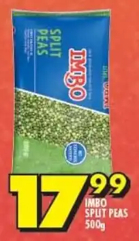 Shoprite IMBO SPLIT PEAS 500g offer