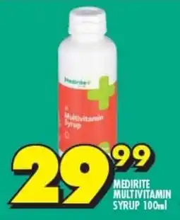 Shoprite MEDIRITE MULTIVITAMIN SYRUP 100ml offer