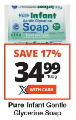 Checkers Pure Infant Gentle Glycerine Soap offer