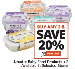 Checkers Umatie Baby Food Products offer