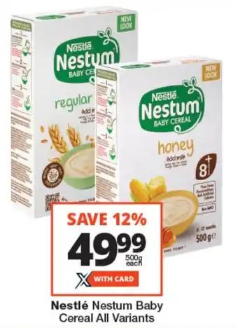 Checkers Nestlé Nestum Baby Cereal All Variants offer