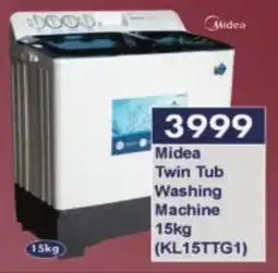 President Hyper Midea Twin Tub Washing Machine (KL15TTG1) offer