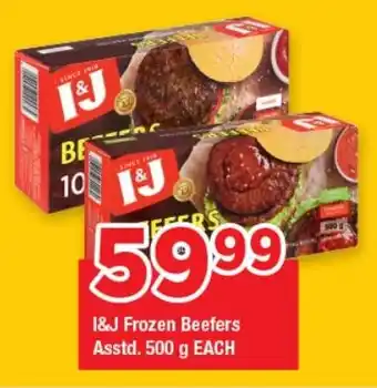 OK Grocer I&J Frozen Beefers Asstd. offer