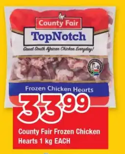 OK Grocer County Fair Frozen Chicken Hearts offer