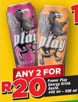OK Grocer Power Play Energy Drink Asstd. offer