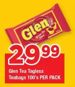 OK Grocer Glen Tea Tagless Teabags offer
