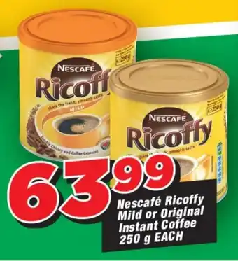 OK Grocer Nescafé Ricoffy Mild or Original Instant Coffee offer