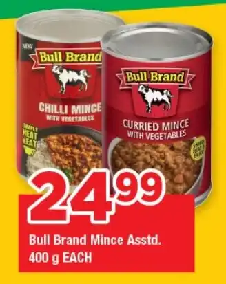 OK Grocer Bull Brand Mince Asstd. offer