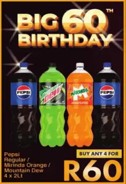 President Hyper Pepsi Regular/ Mirinda Orange/ Mountain Dew offer