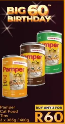 President Hyper Pamper Cat Food Tins offer