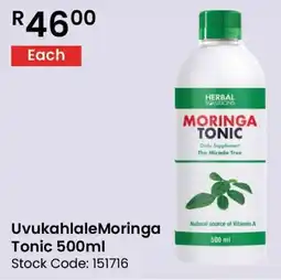 UvukahlaleMoringa Tonic