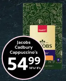 Oxford Freshmarket Jacobs Cadbury Cappuccino's offer