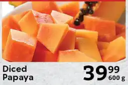 Diced Papaya