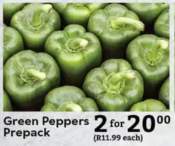 Oxford Freshmarket Green Peppers Prepack offer