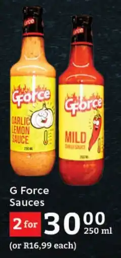 Oxford Freshmarket G Force Sauces offer