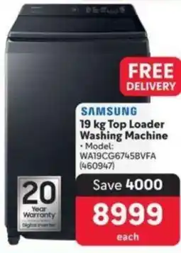 Makro SAMSUNG Top Loader Washing Machine offer