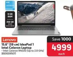 Makro Lenovo 15.6" (39 cm) IdeaPad 1 Intel Celeron Laptop offer