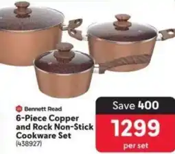 Makro Bennett Read 6-Piece Copper and Rock Non-Stick Cookware Set offer