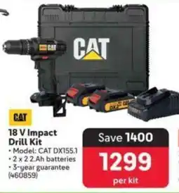 Makro CAT 18 V Impact Drill Kit offer