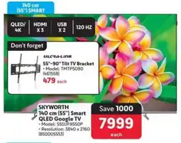 Makro SKYWORTH 140 cm (55") Smart QLED Google TV offer