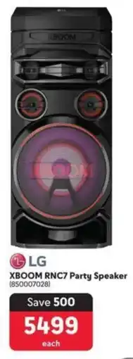 Makro LG XBOOM RNC7 Party Speaker offer