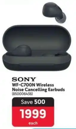 Makro SONY WF-C700N Wireless Noise Cancelling Earbuds offer