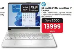 Makro HP 39 cm (15.6") 15s Intel Core i7 Laptop offer