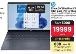 Makro HP 35 cm (14") Pavilion X360 Intel Core i7 2-in-1 Laptop offer