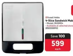 Makro Russell Hobbs 4-Slice Sandwich Maker offer