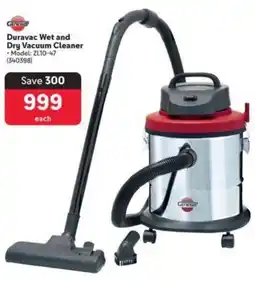 Makro Genesis Duravac Wet and Dry Vacuum Cleaner offer
