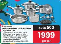 Makro Bennett Read 16-Piece Finesse Stainless Steel Cookware Set offer