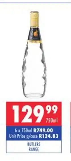 Butlers Range 750ml