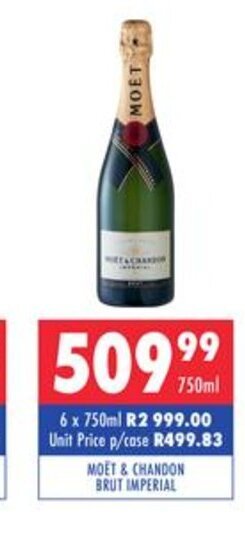 Ultra Liquors Moet & Chandon Brut Imperial 750ml offer