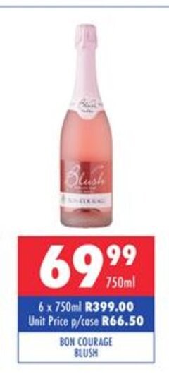 Ultra Liquors Bon Courage Blush 750ml offer